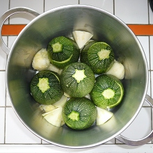 courgettes dans le faitout